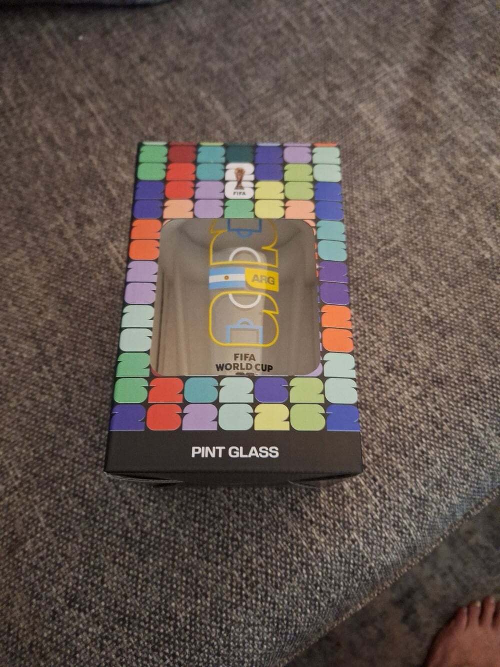 Official FIFA World Cup 2022 Argentina Pint Glass New in Box
